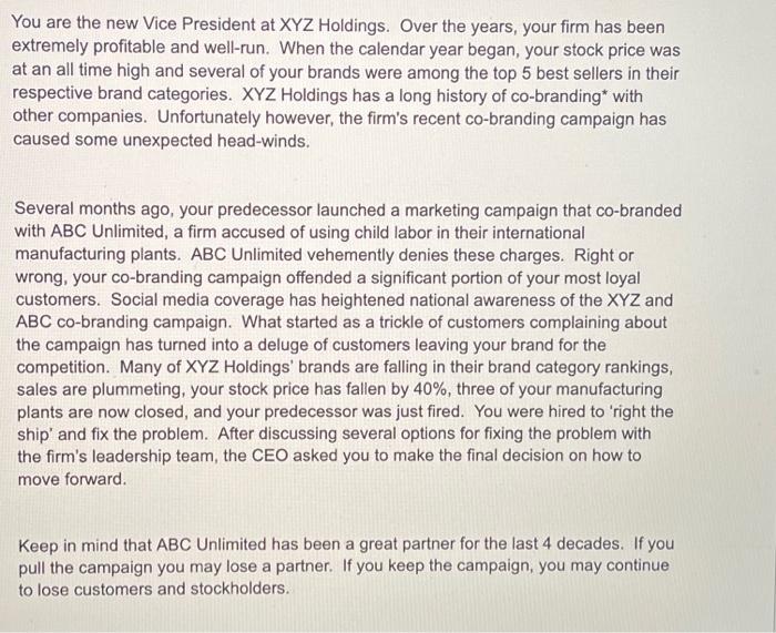 Please help with 1 & 2!!Thank you! You are the new Vice