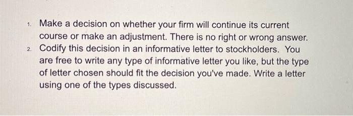 President at XYZ Holdings. Over the years, your firm has been extremely