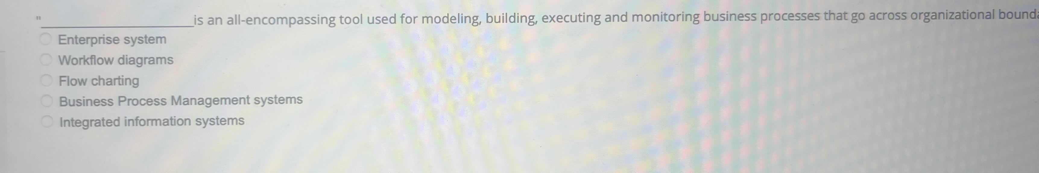  is an all-encompassing tool used for modeling, building, executing and monitoring