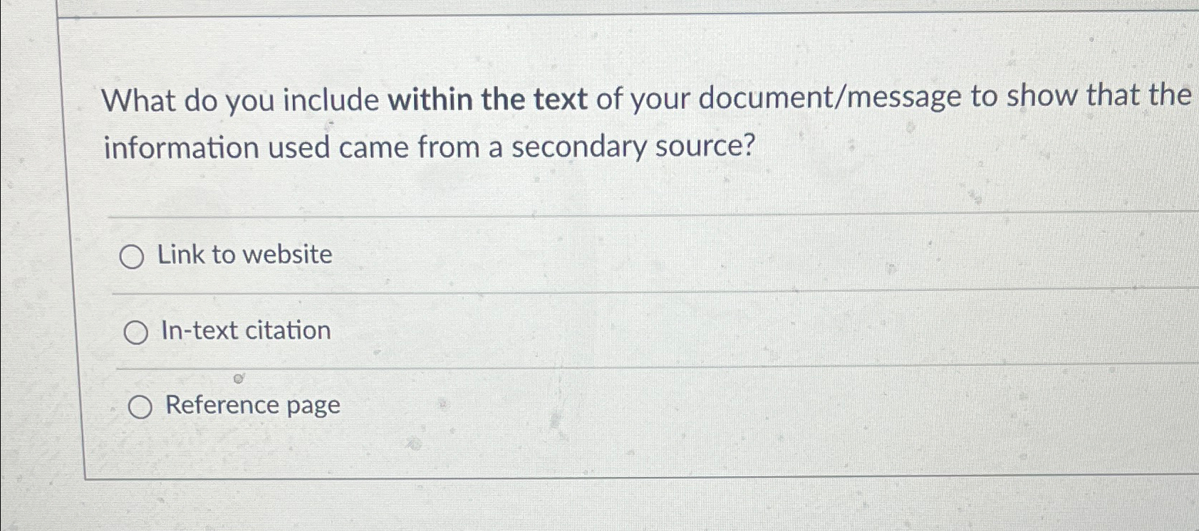  What do you include within the text of your document/message to