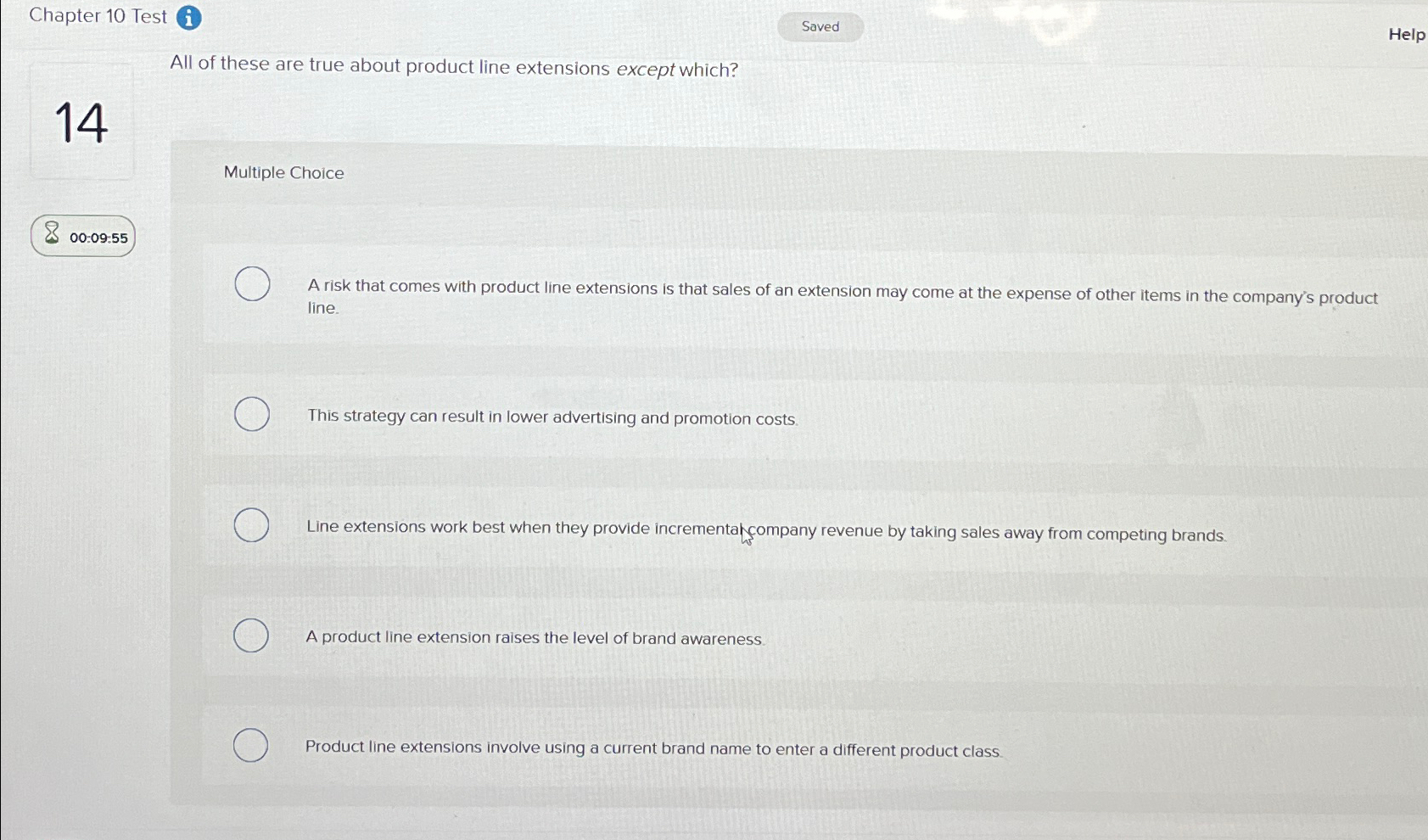  Chapter 10 Test (i) Saved Help All of these are true