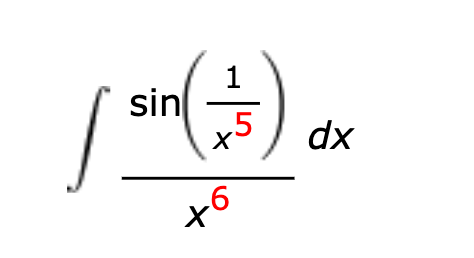 Please solve this indefinite integral using U-substitution. sin 5 dx +6