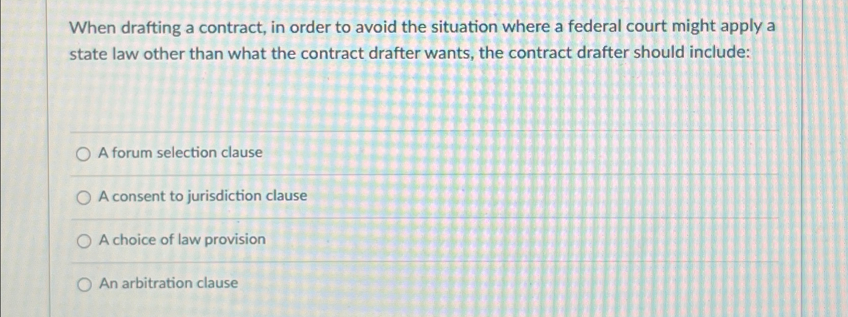  When drafting a contract, in order to avoid the situation where