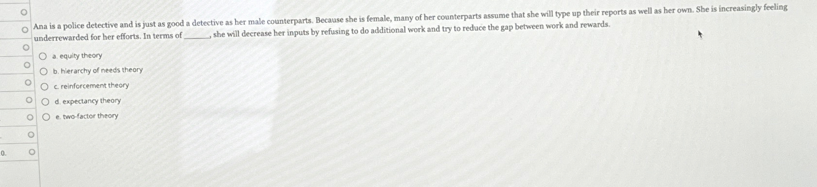  underrewarded for her efforts. In terms of she will decrease her