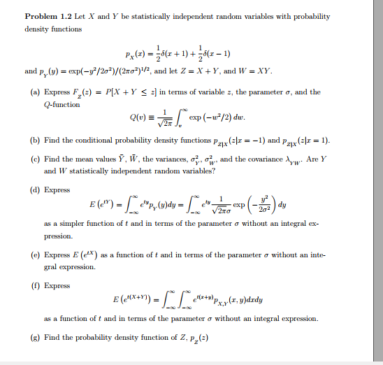 the unit-step function. (a) Calculate the following probabilities: Pr[X + F- and