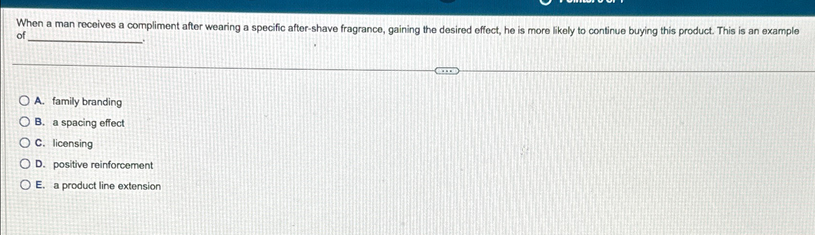  When a man receives a compliment after wearing a specific after-shave