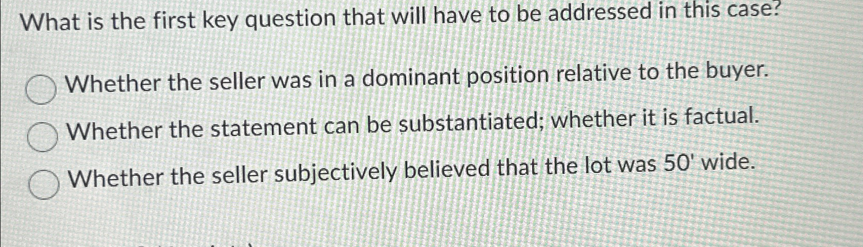  What is the first key question that will have to be