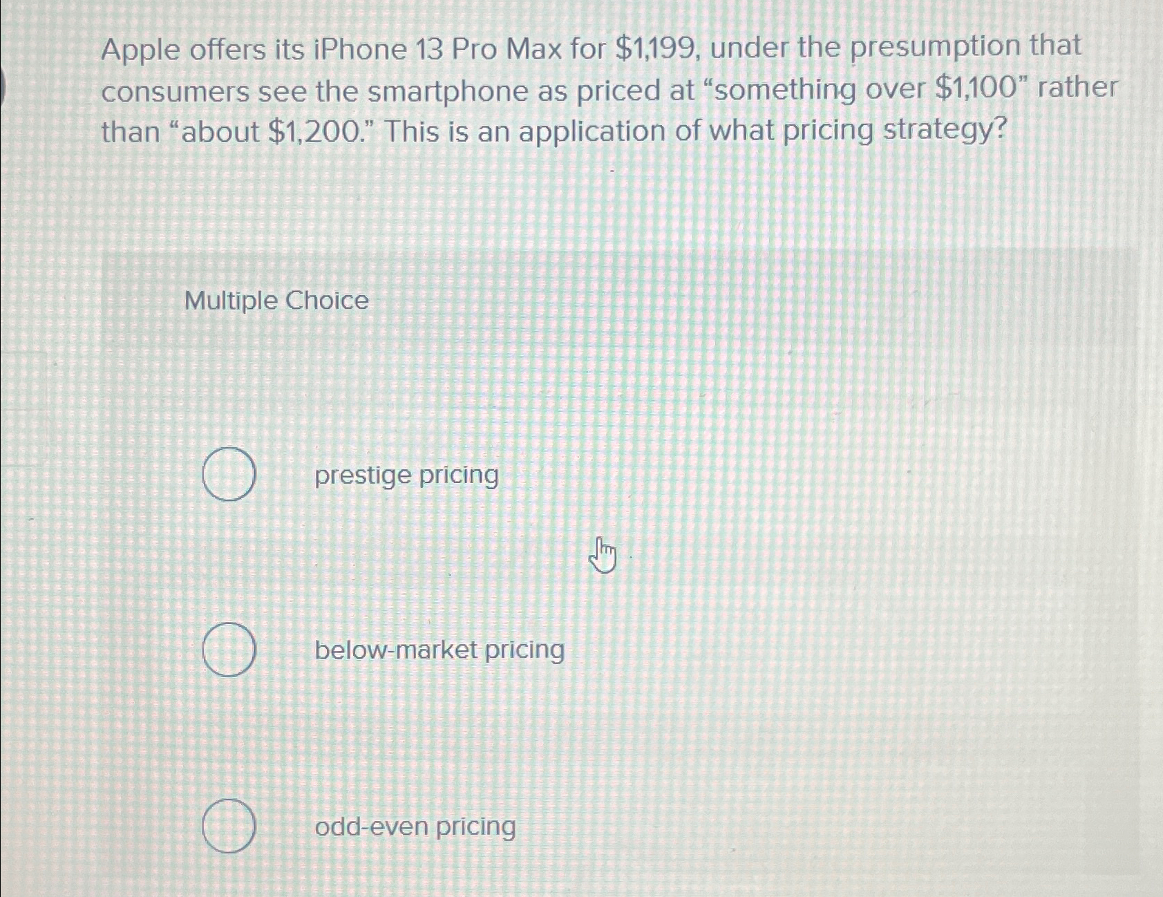  Apple offers its iPhone 13 Pro Max for $1,199, under the