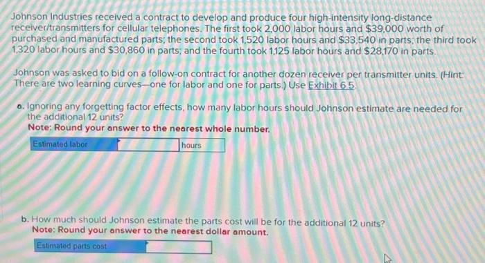  Johnson Industries received a contract to develop and produce four high-intensity