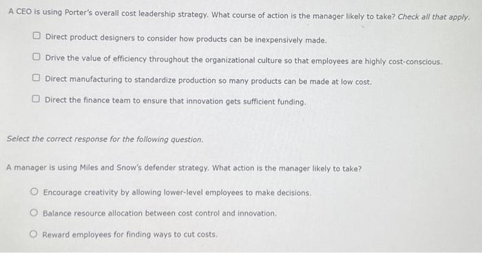  An organization is using a strategy of when it operates businesses