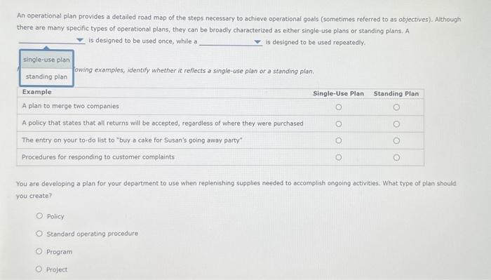 the execution of tactical plans. Use your knowledge of the development and
