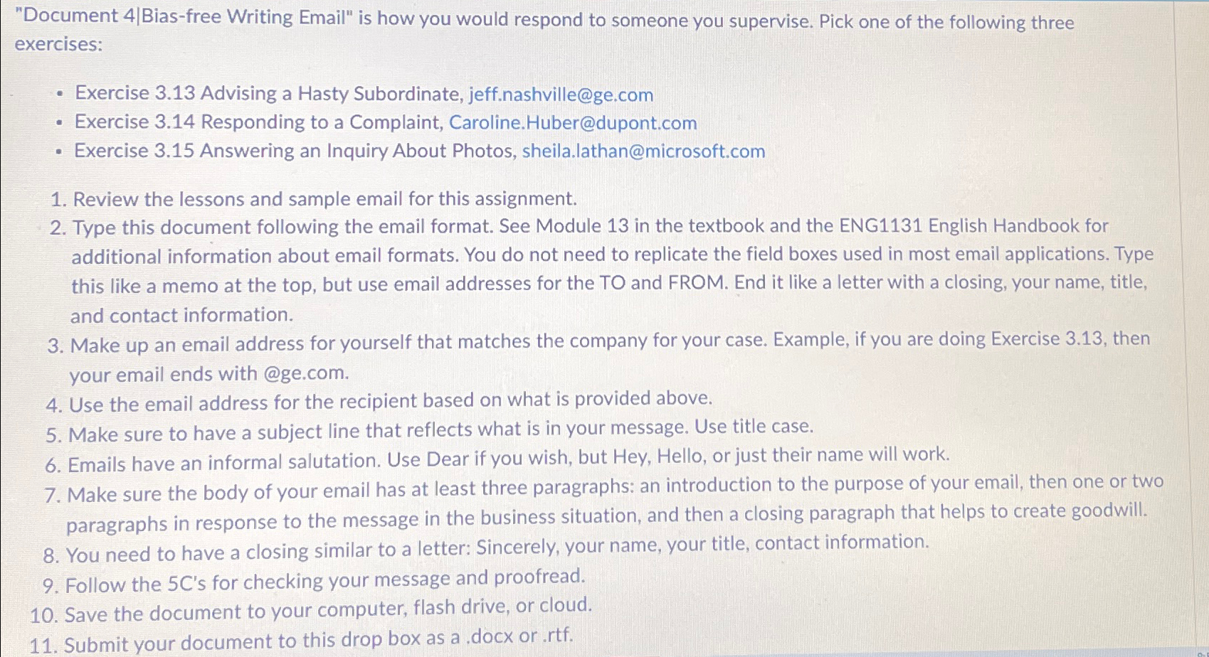  "Document 4|Bias-free Writing Email" is how you would respond to someone