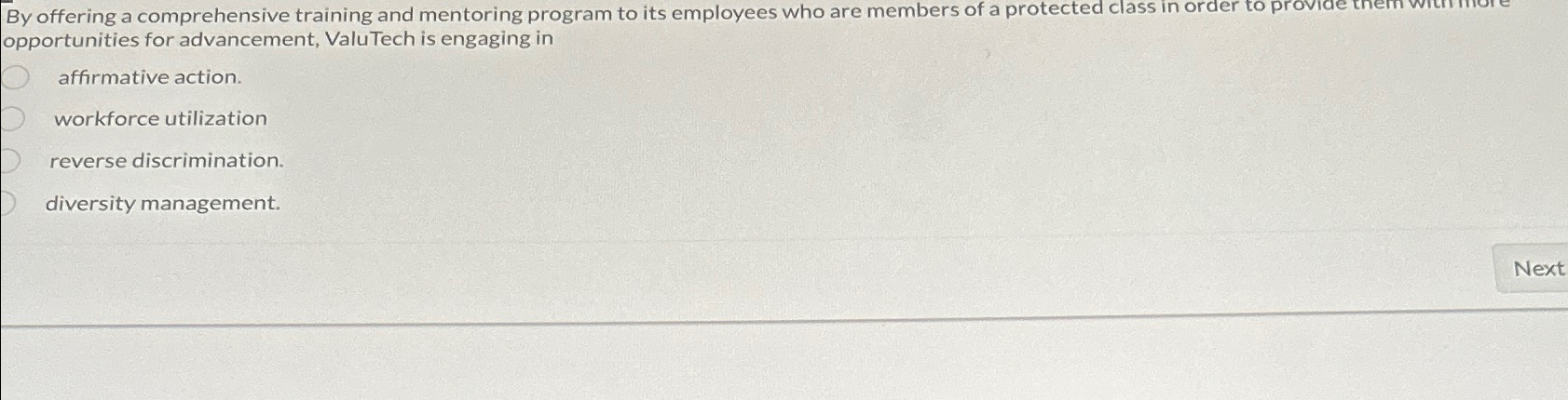  By offering a comprehensive training and mentoring program to its employees