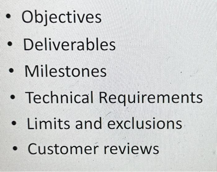  Write a scope statement for the learning management system (for example