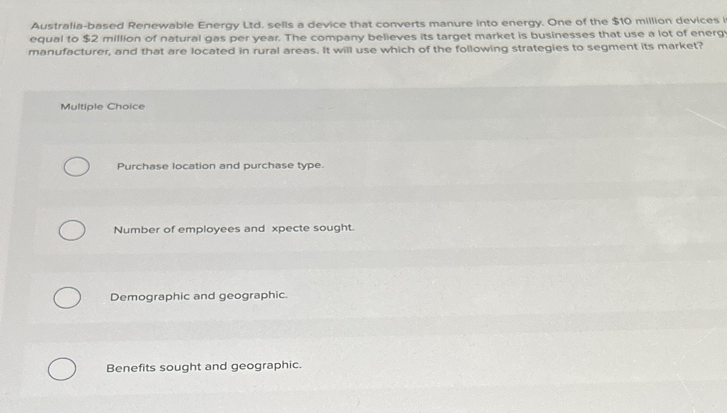  Australia-based Renewable Energy Ltd. sells a device that converts manure into