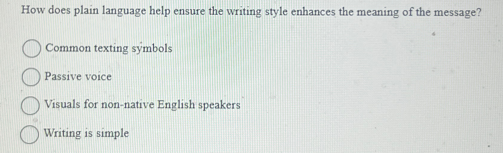  How does plain language help ensure the writing style enhances the