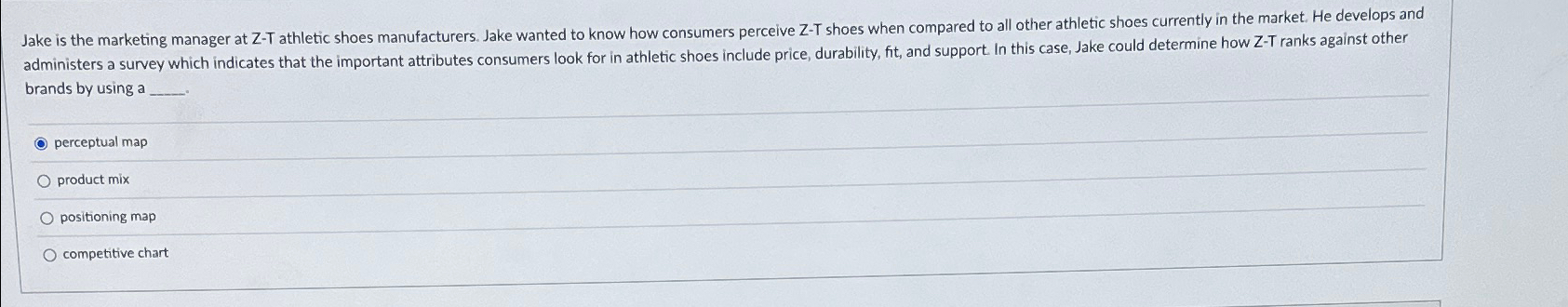  brands by using a perceptual map product mix positioning map competitive