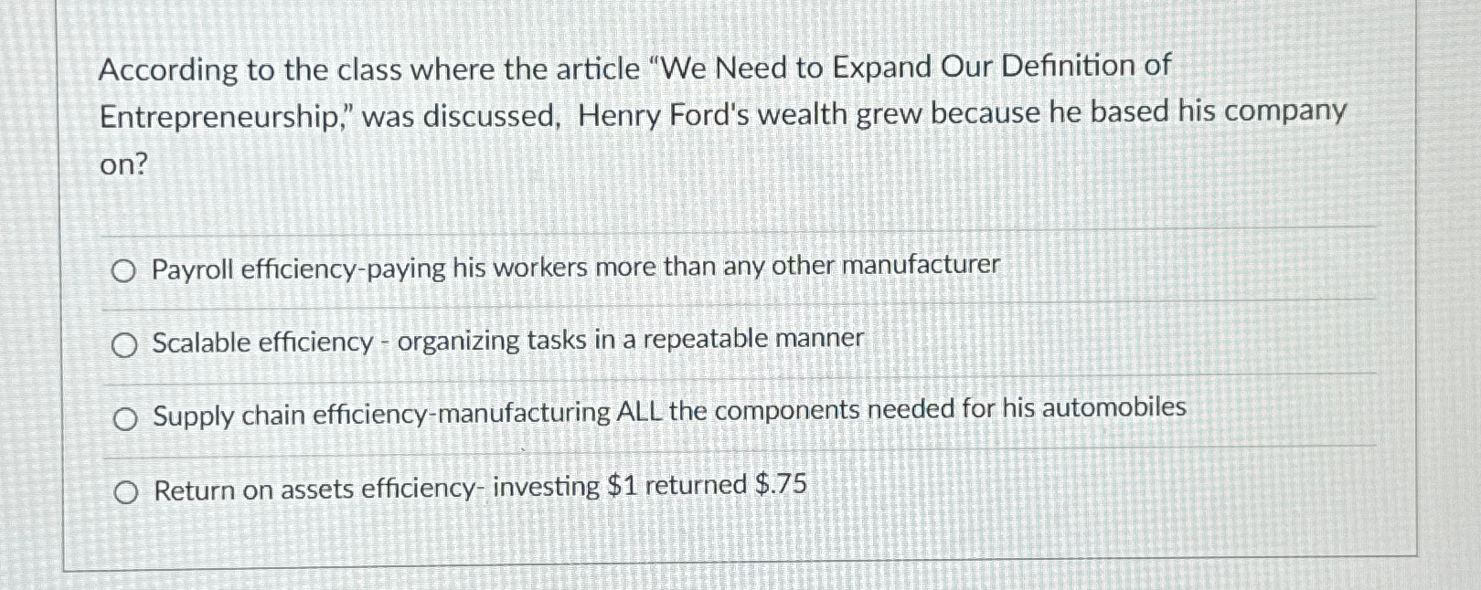  According to the class where the article "We Need to Expand