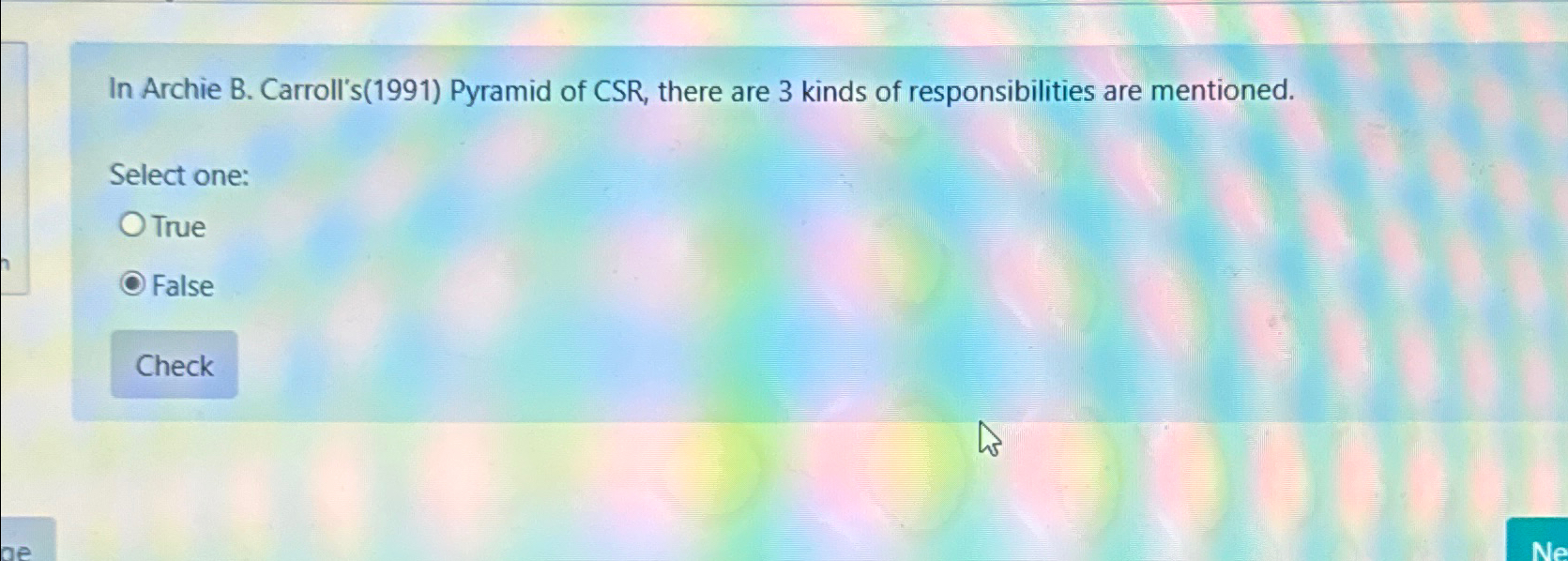  In Archie B. Carroll's(1991) Pyramid of CSR, there are 3 kinds