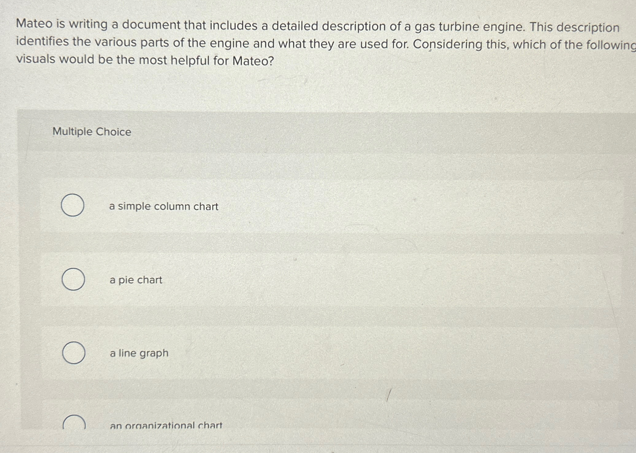  Mateo is writing a document that includes a detailed description of