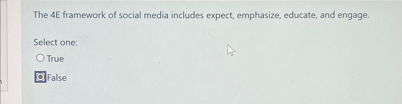  The 4E framework of social media includes expect, emphasize, educate, and