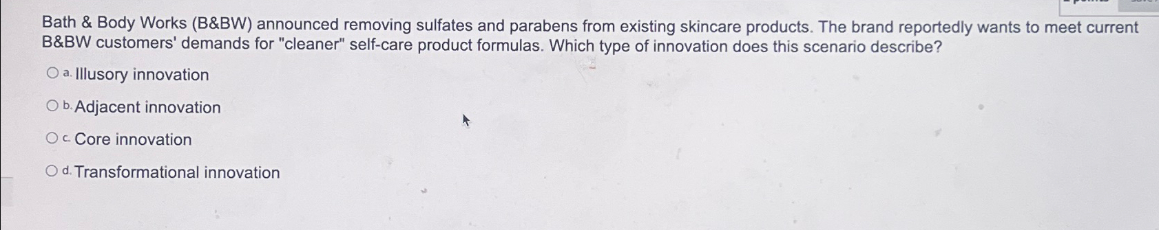  Bath & Body Works (B&BW) announced removing sulfates and parabens from