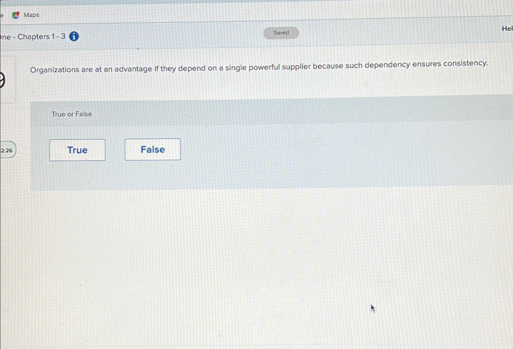  Maps ne - Chapters 1-3 i Organizations are at an advantage