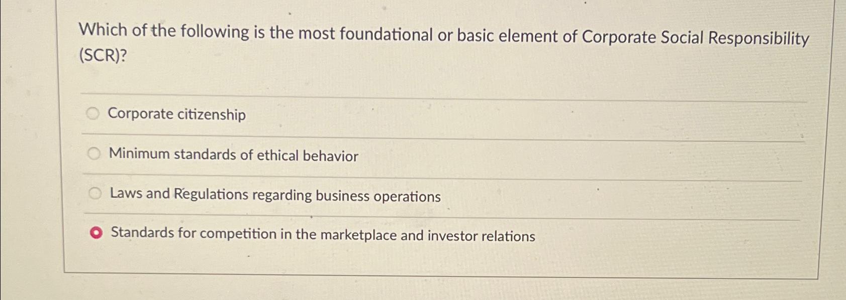  Which of the following is the most foundational or basic element