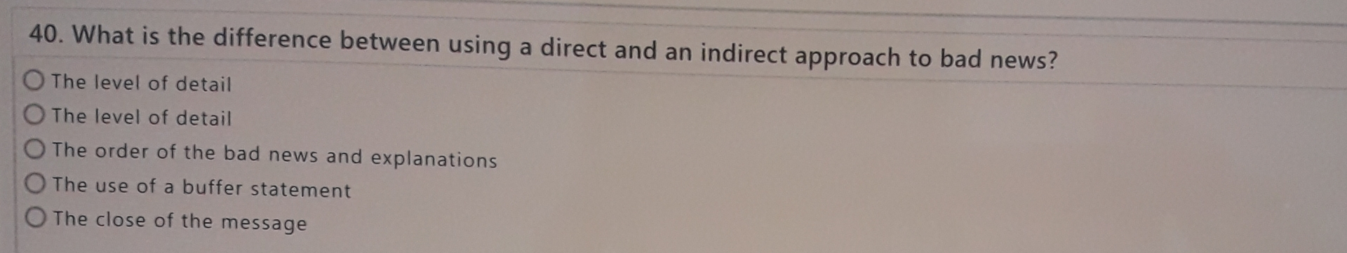  What is the difference between using a direct and an indirect