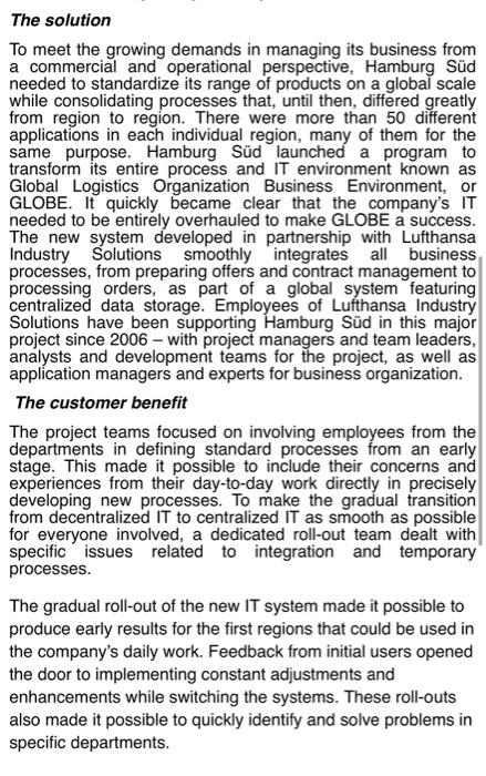 the new world of logistics To successfully master the changes in the