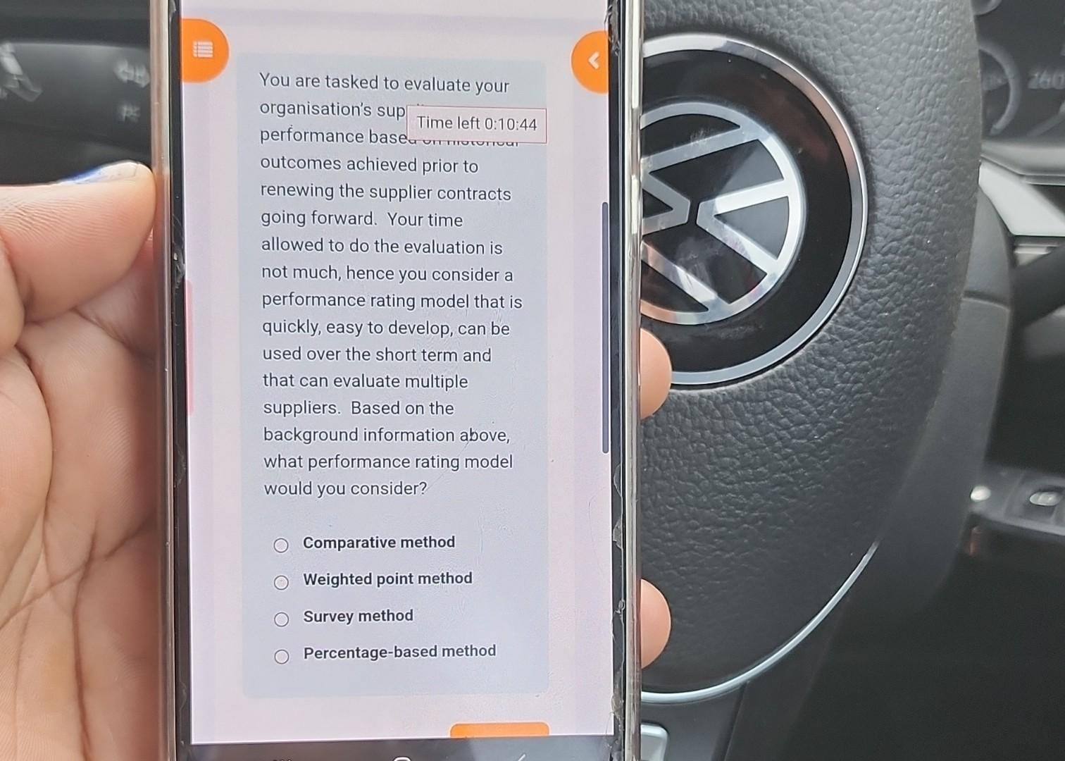 You are tasked to evaluate your organisation's sup performance base outcomes