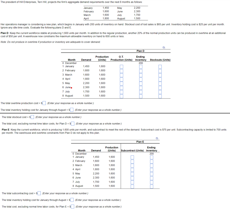  Please answer all the questions ASAP Her operations manager is considering