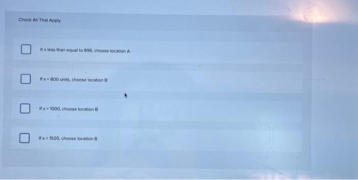 for manufacturing a product expected to sell for $7/unit. Make use of