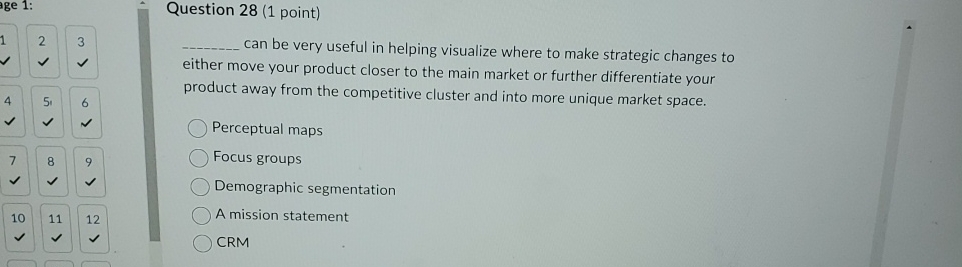  Question 28(1 point) 23 can be very useful in helping visualize