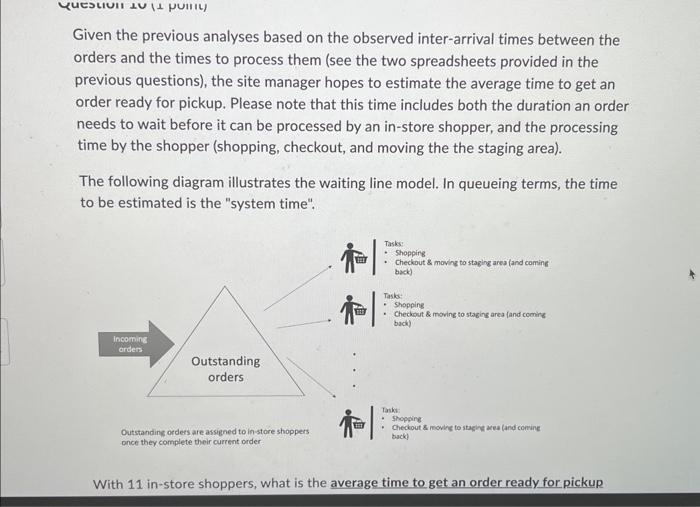  Given the previous analyses based on the observed inter-arrival times between