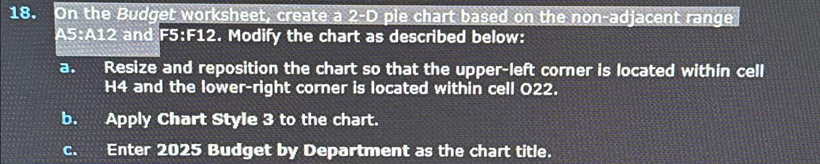  On the Borgget workhest create a 2-0 ple chart based on