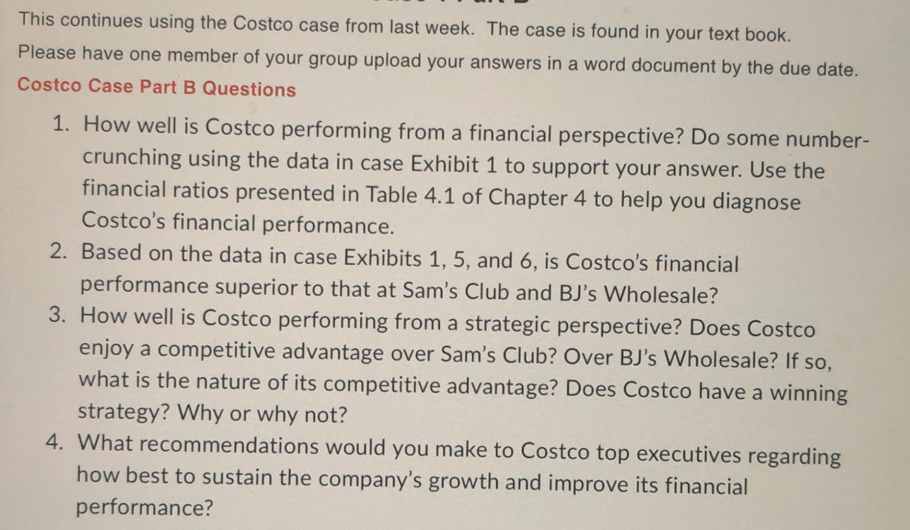 This continues using the Costco case from last week. The case