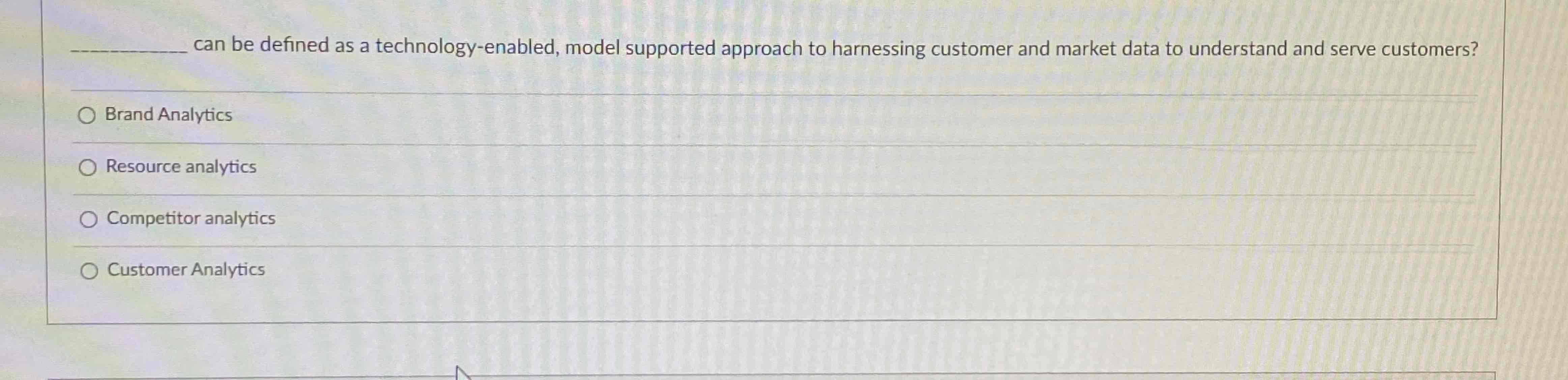  can be defined as a technology-enabled, model supported approach to harnessing