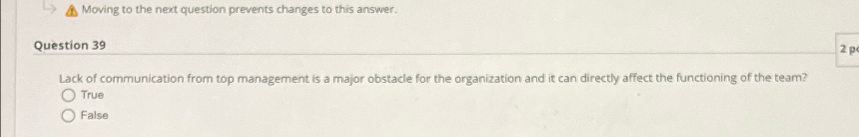  Moving to the next question prevents changes to this answer. Question