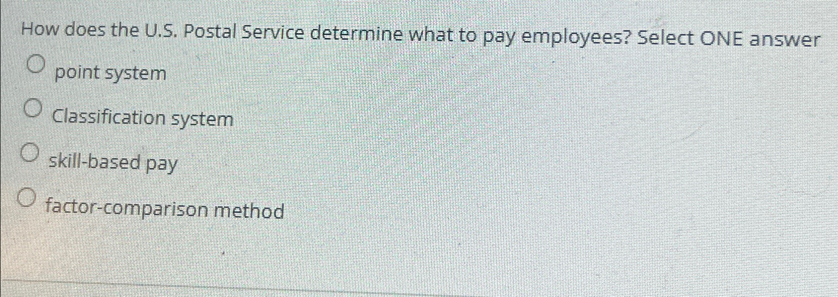  How does the U.S. Postal Service determine what to pay employees?
