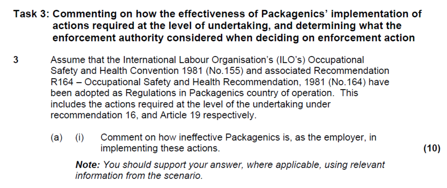 Task 3: Commenting on how the effectiveness of Packagenics' implementation of