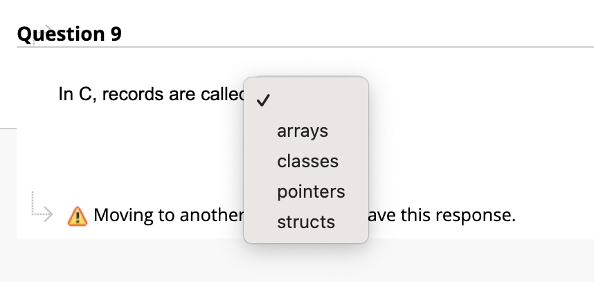 ( ) The starting index of an array most often starts at