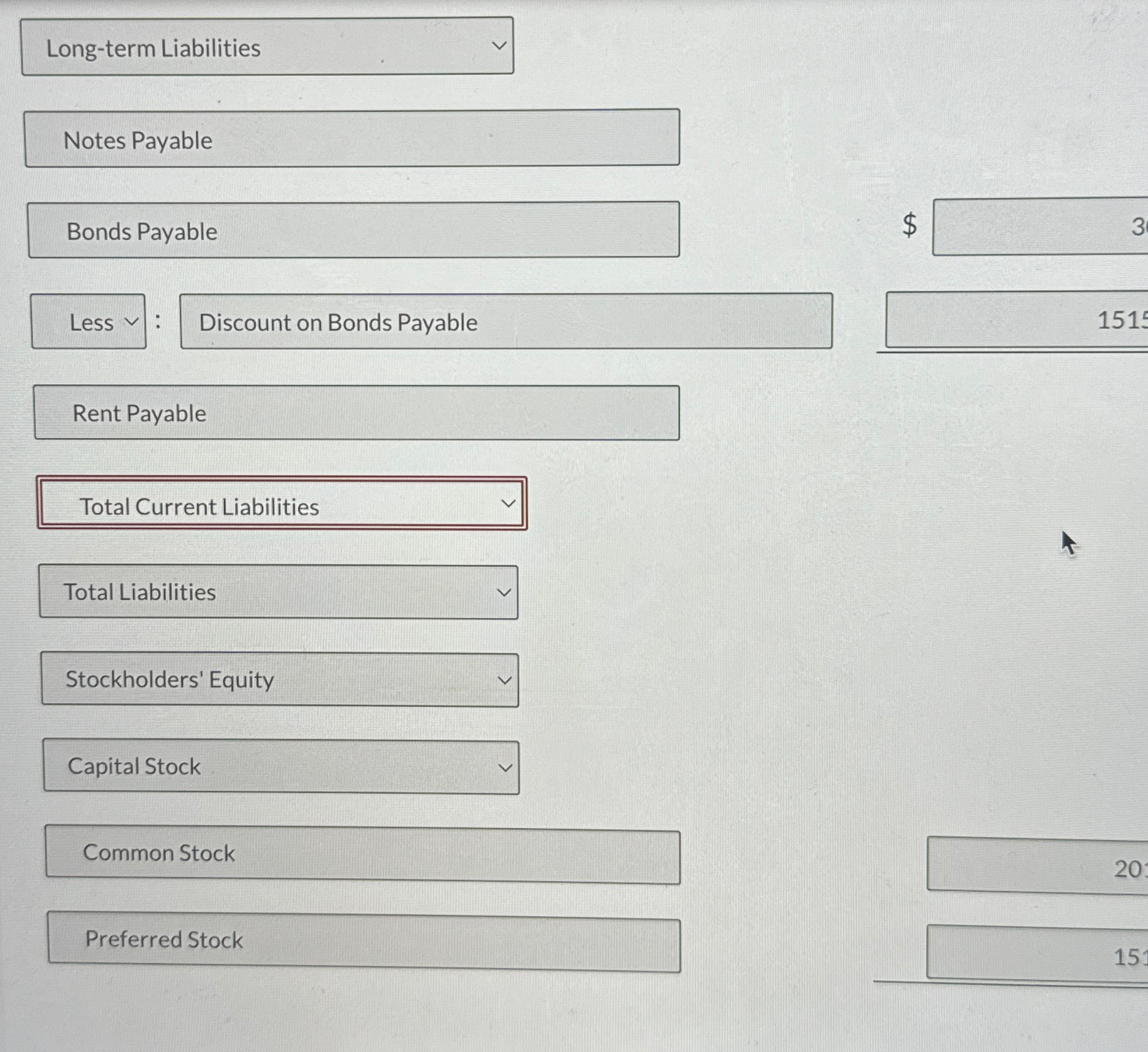  Long-term Liabilities $ Rent Pay: Common Stock 