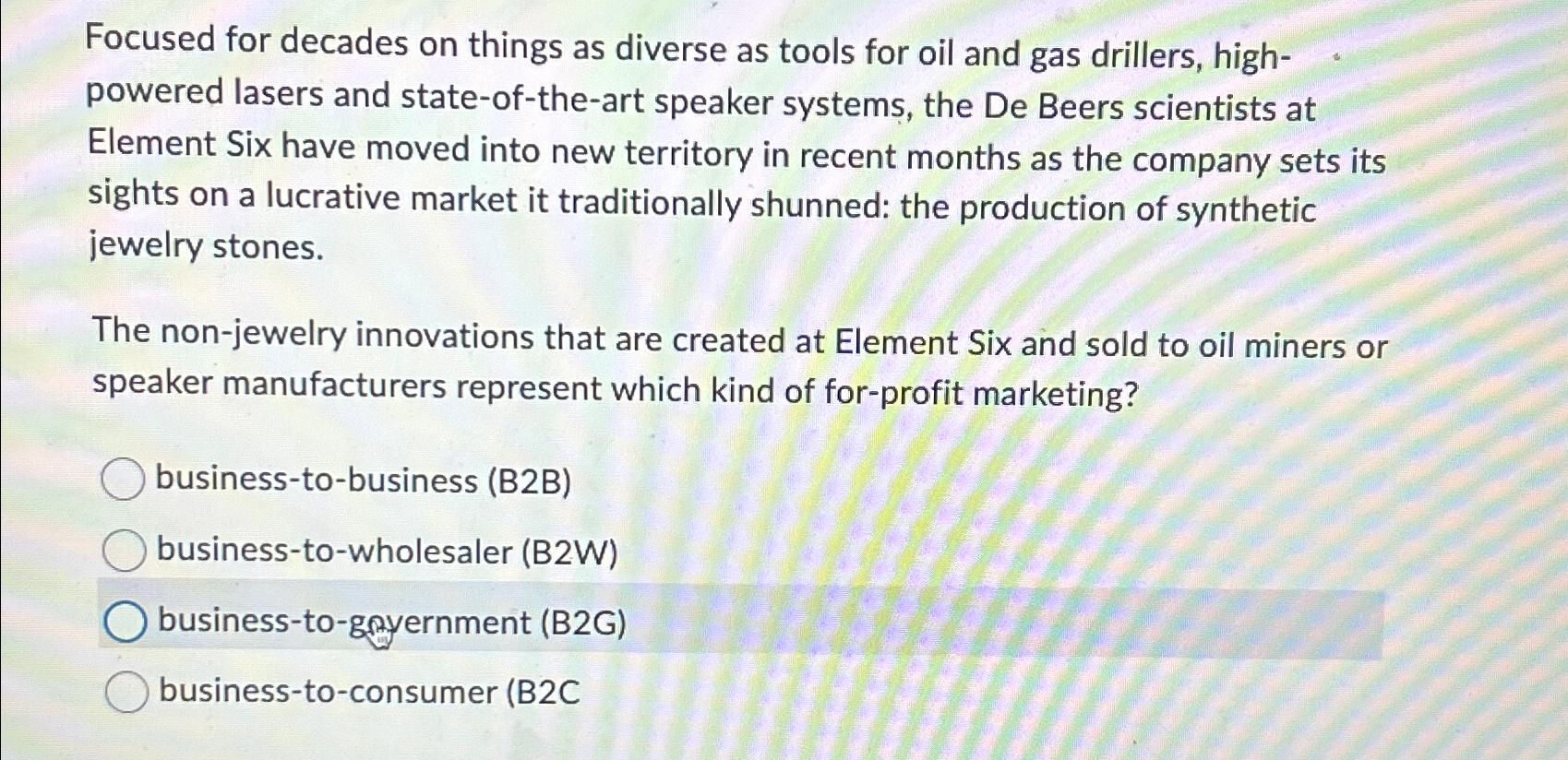  Focused for decades on things as diverse as tools for oil