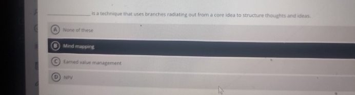  is a technique that uses branches radiating out from a core