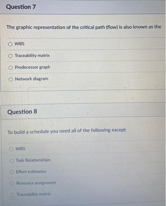 schedules? Lack of time for planning Lack of training on scheduling software