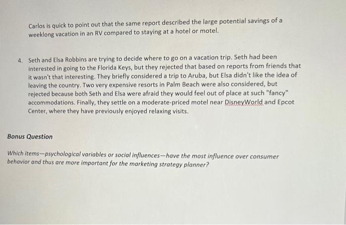 short cases that follow, a variety of psychological variables and social influences