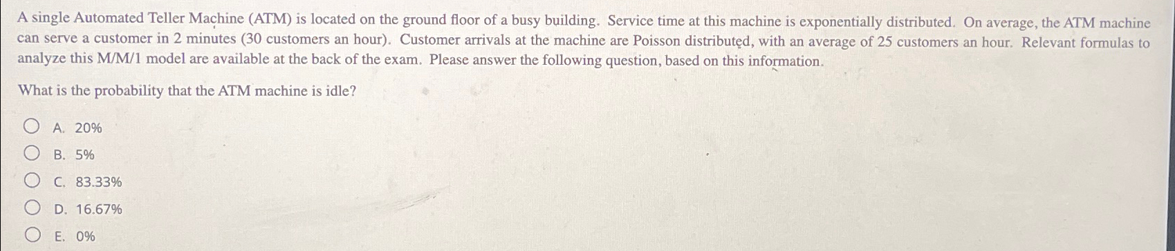  A single Automated Teller Machine (ATM) is located on the ground