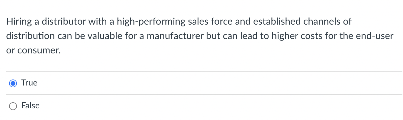  Hiring a distributor with a high-performing sales force and established channels