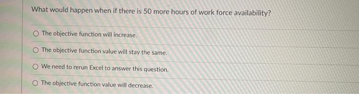 4500 . We need to rerun Excel to answer this question. Objective